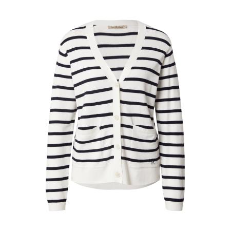 Smith & Soul Smith&Soul Gebreid vest donkerblauw / wit