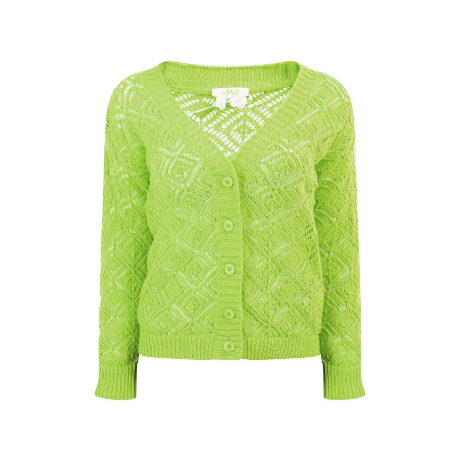 MYMO MYMO Gebreid vest lichtgroen -