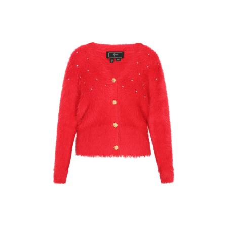 Faina faina Gebreid vest rood