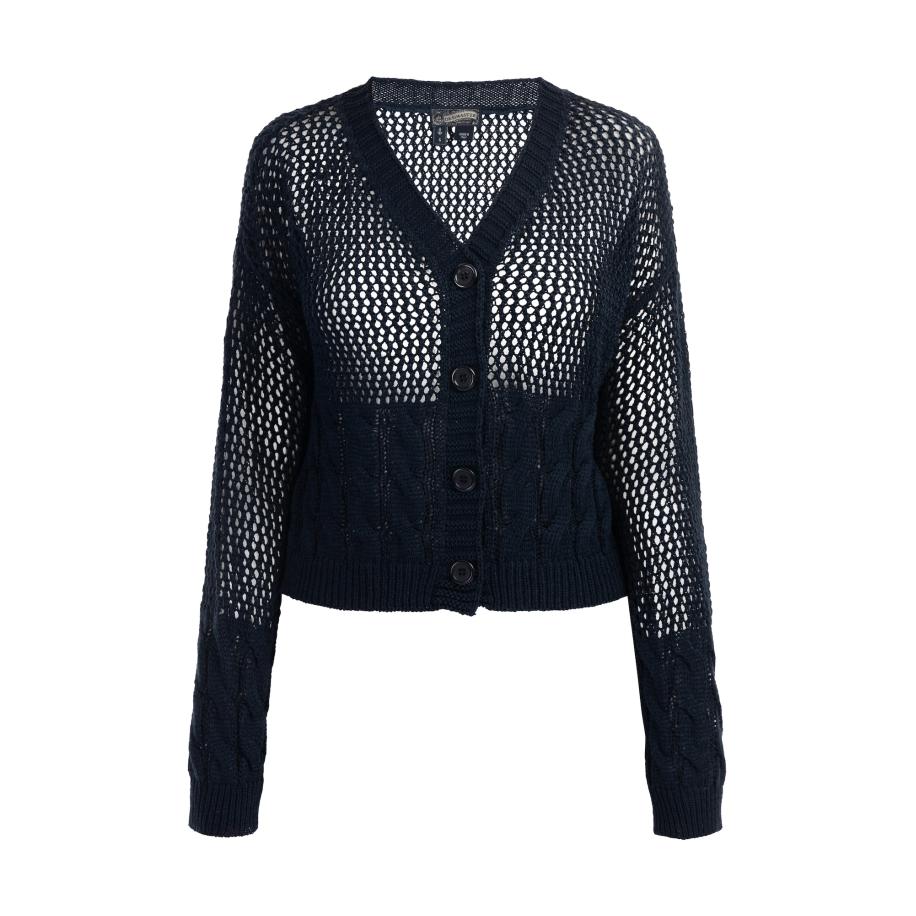 DreiMaster DreiMaster Vintage Gebreid vest marine -