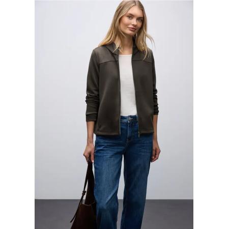 Street One Silk-Look jas met ritssluiting