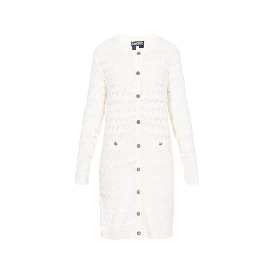 DreiMaster DreiMaster Vintage Gebreid vest wit -