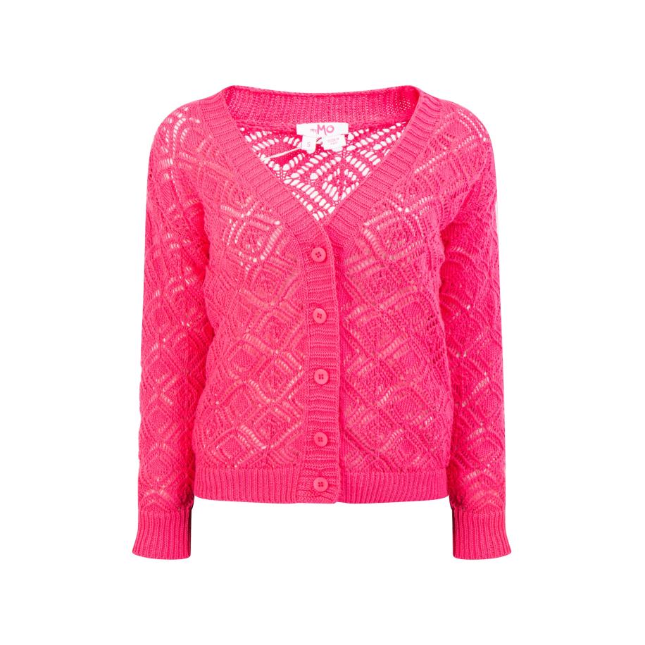 MYMO MYMO Gebreid vest pink -