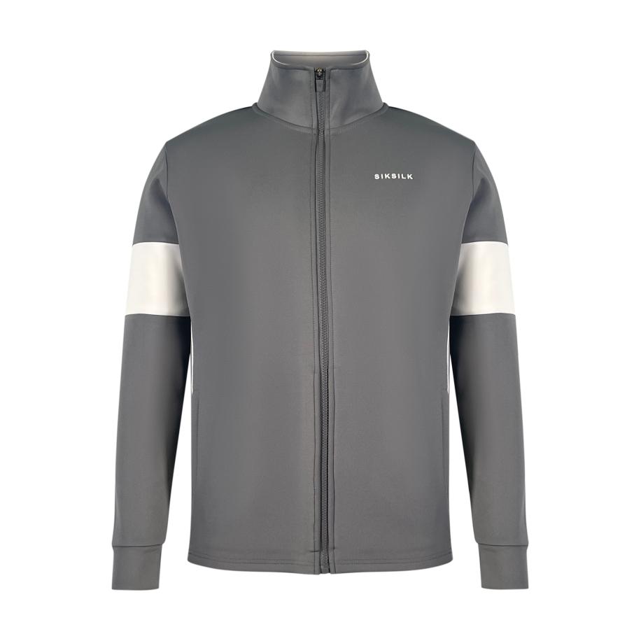 SikSilk SikSilk Sweatvest grijs / wit -