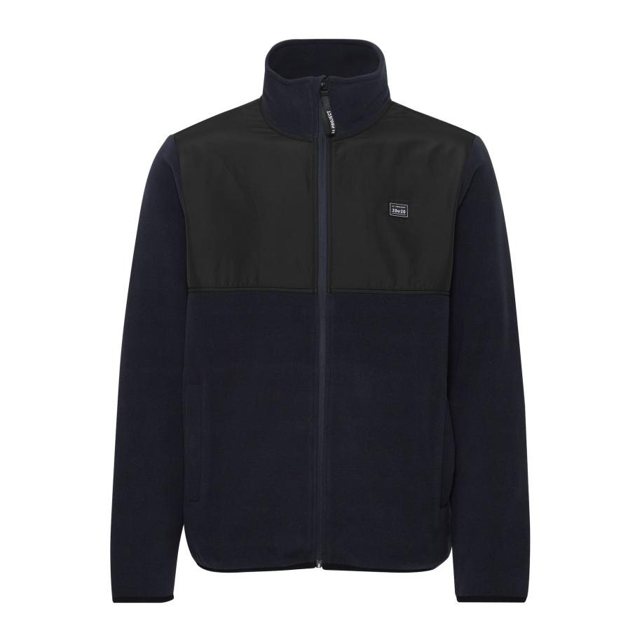 11 Project 11 Project Fleece jas Dexton navy / zwart -