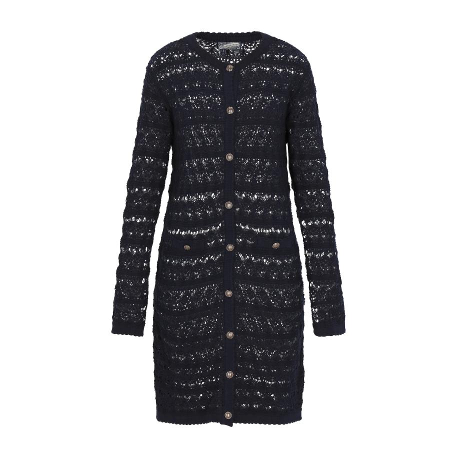 DreiMaster DreiMaster Vintage Gebreid vest navy -