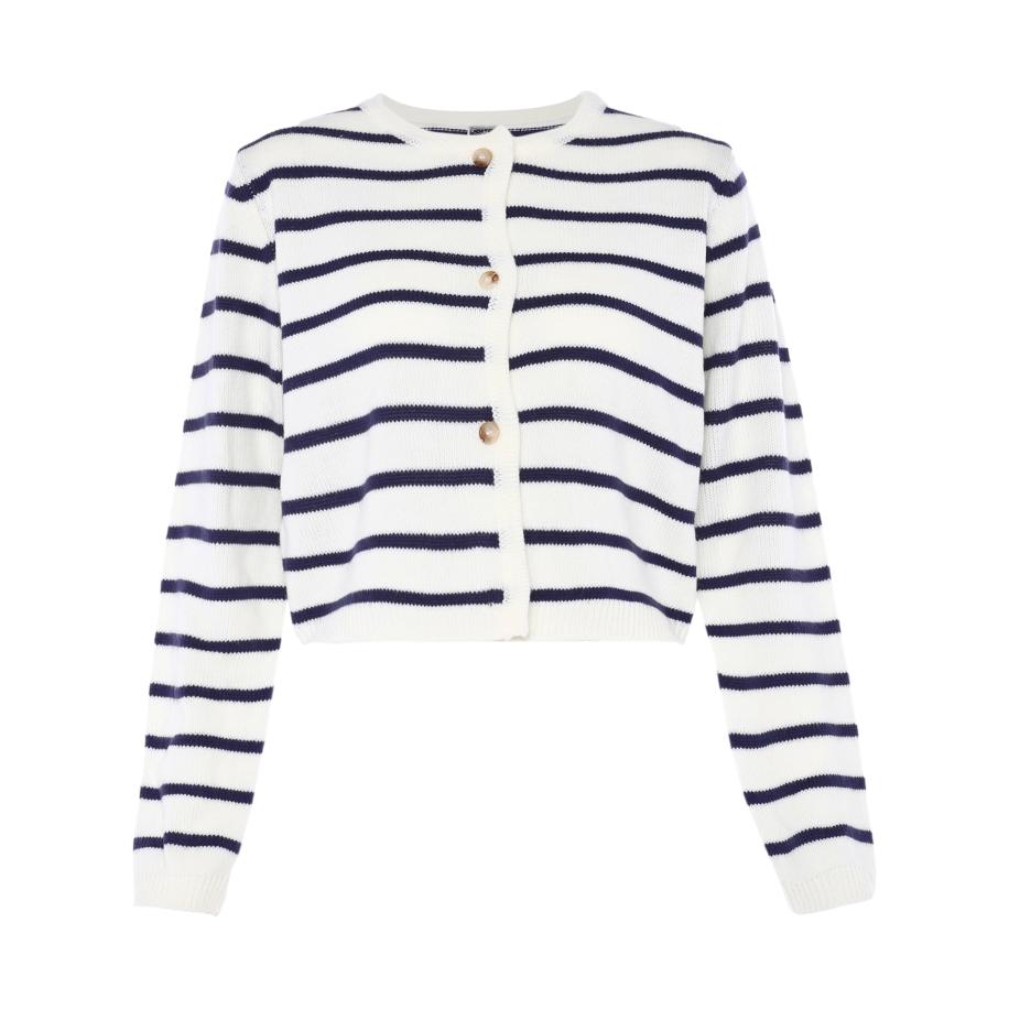 DreiMaster DreiMaster Maritim Gebreid vest navy / wit -