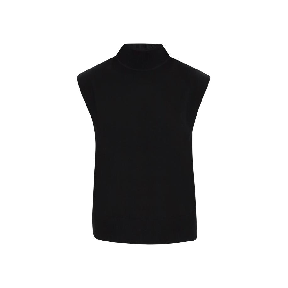 DreiMaster DreiMaster Klassik Gebreide bodywarmer zwart -