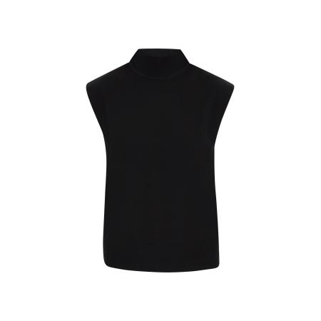 DreiMaster DreiMaster Klassik Gebreide bodywarmer zwart