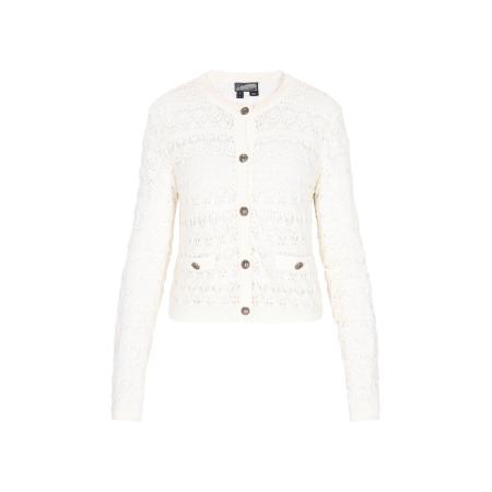 DreiMaster DreiMaster Vintage Gebreid vest Vintage wit