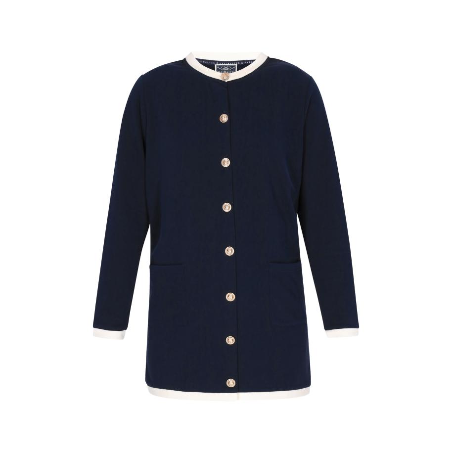 DreiMaster DreiMaster Maritim Gebreid vest marine / wit -