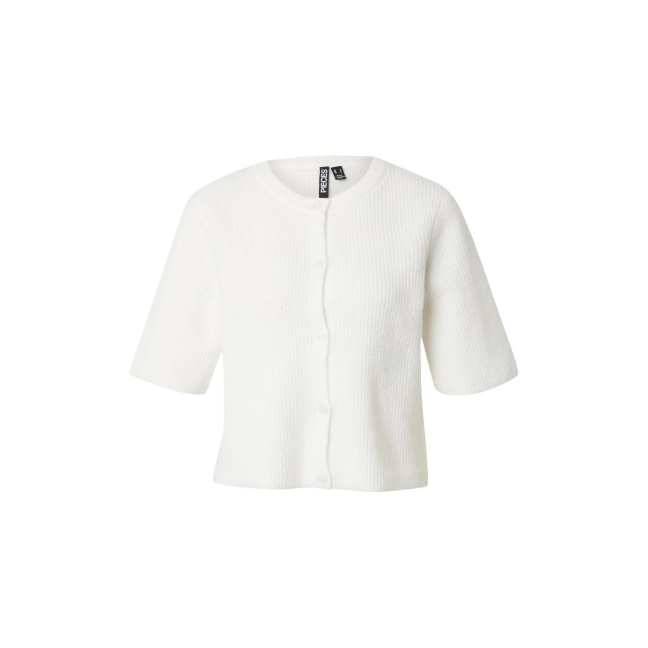 Pieces PIECES Gebreid vest PCSilly wit -