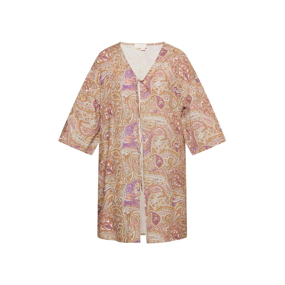 Usha usha FESTIVAL Kimono beige / lichtbruin / lila / wit -
