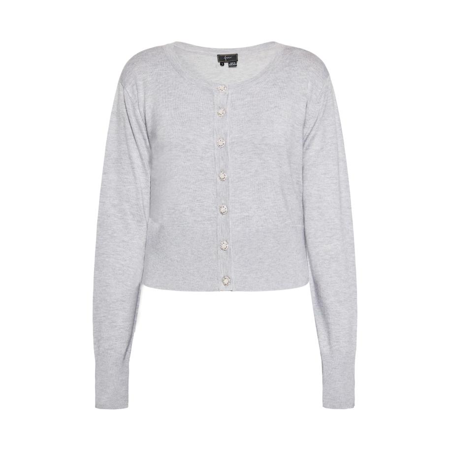 Faina faina Gebreid vest grijs -