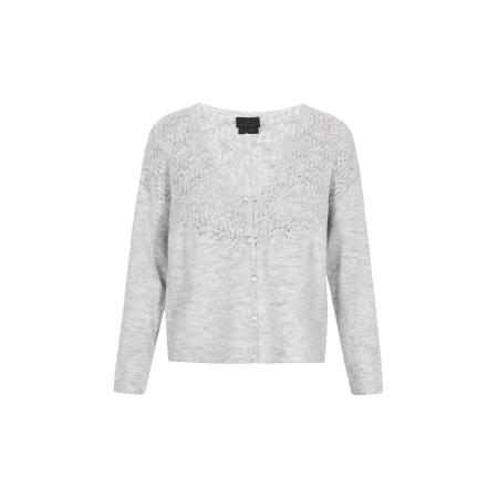 DreiMaster DreiMaster Klassik Gebreid vest grijs