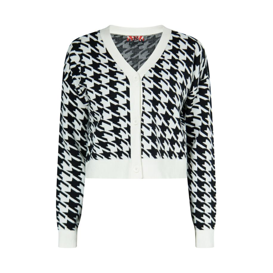 MYMO myMo ROCKS Gebreid vest zwart / wit -