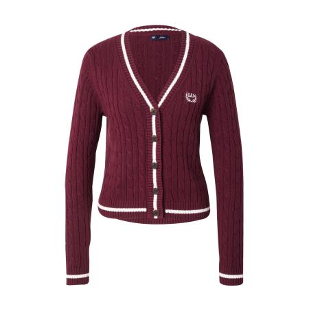 GAP GAP Gebreid vest wijnrood / wit
