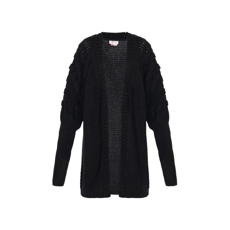 IZIA IZIA Gebreid vest zwart -