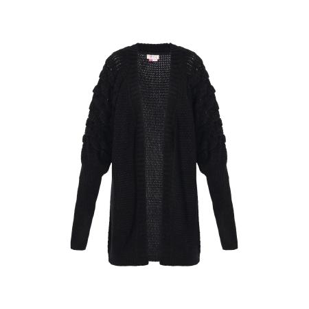 IZIA IZIA Gebreid vest zwart