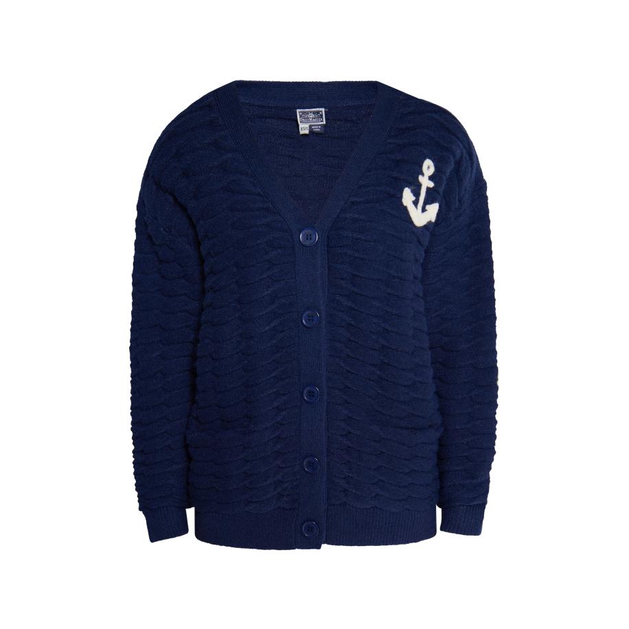 DreiMaster DreiMaster Maritim Gebreid vest crème / donkerblauw -