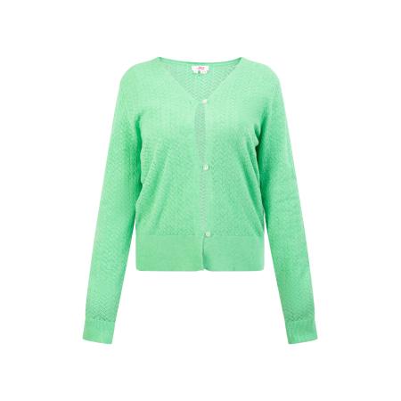 MYMO MYMO Gebreid vest lichtgroen