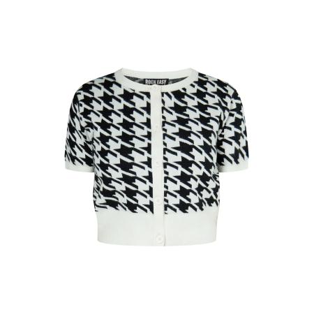 ROCKEASY ROCKEASY Gebreid vest zwart / wit