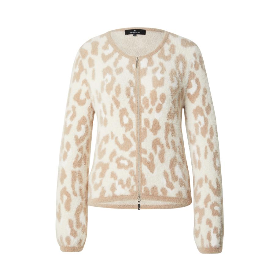 Monari monari Gebreid vest beige / lichtbeige -