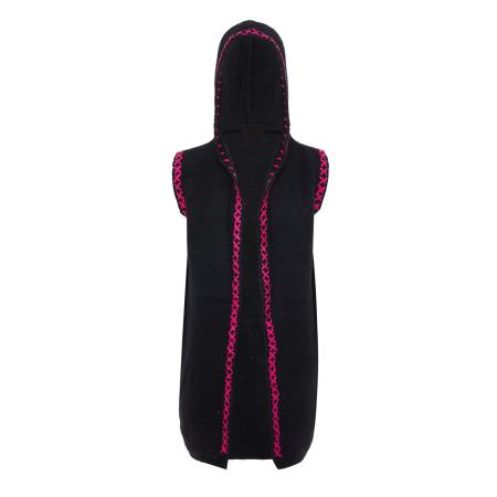 ebeeza ebeeza Gebreid vest pink / zwart