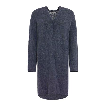 zwillingsherz Zwillingsherz Gebreid vest Love and Peace marine / pink / robijnrood