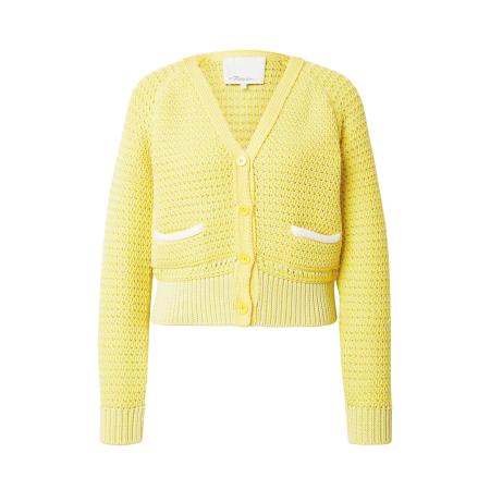 3.1 phillip lim 3.1 Phillip Lim Gebreid vest geel / wit