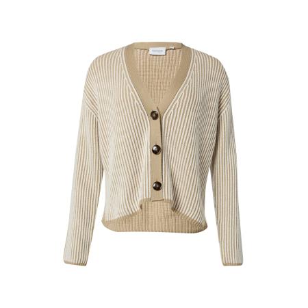 comma casual identity comma casual identity Gebreid vest crème / donkerbeige