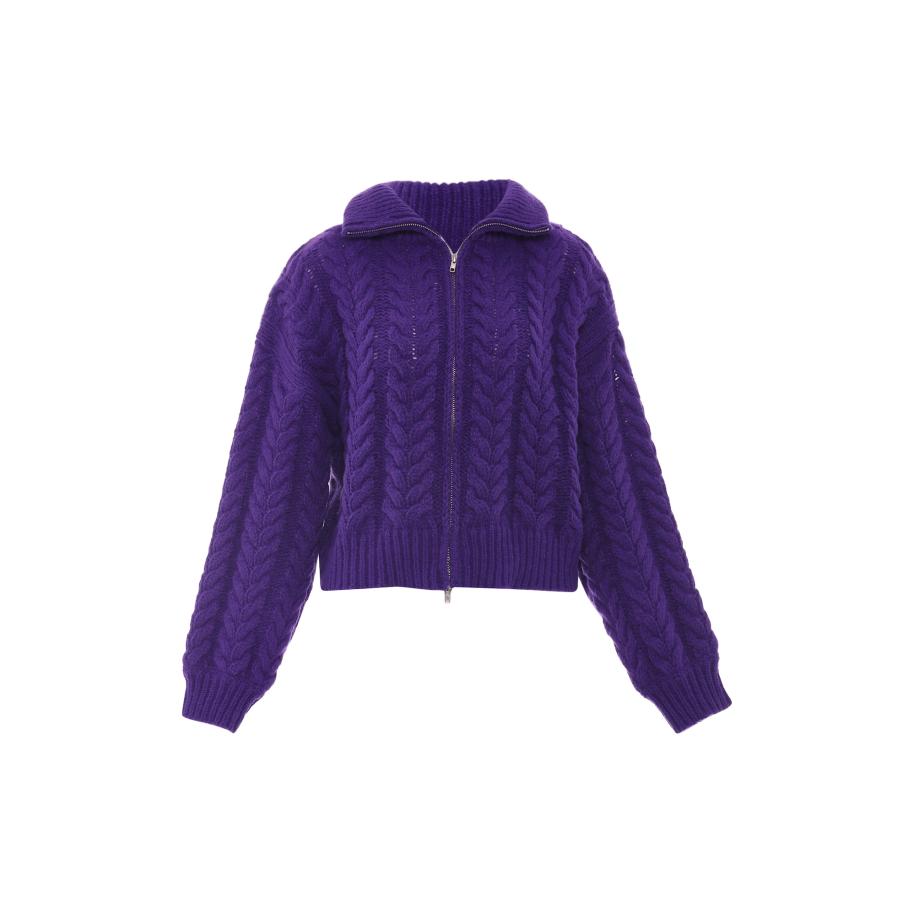 Sookie Sookie Gebreid vest braam -