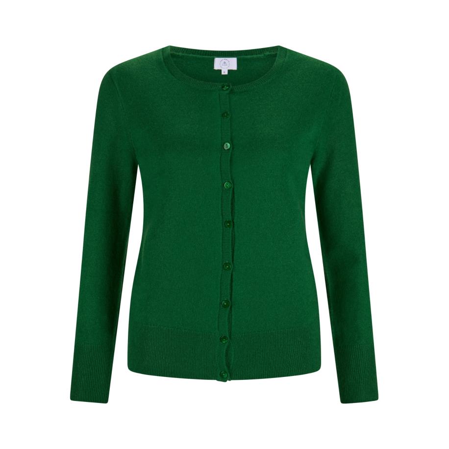 CASH-MERE.CH CASH-MERE.CH Gebreid vest groen -