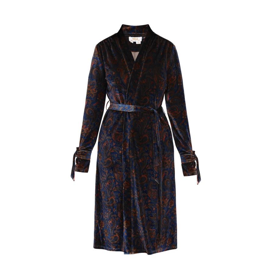 Usha usha FESTIVAL Kimono navy / donkerrood -