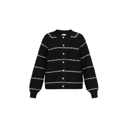 Usha usha BLUE LABEL Gebreid vest zwart / wit