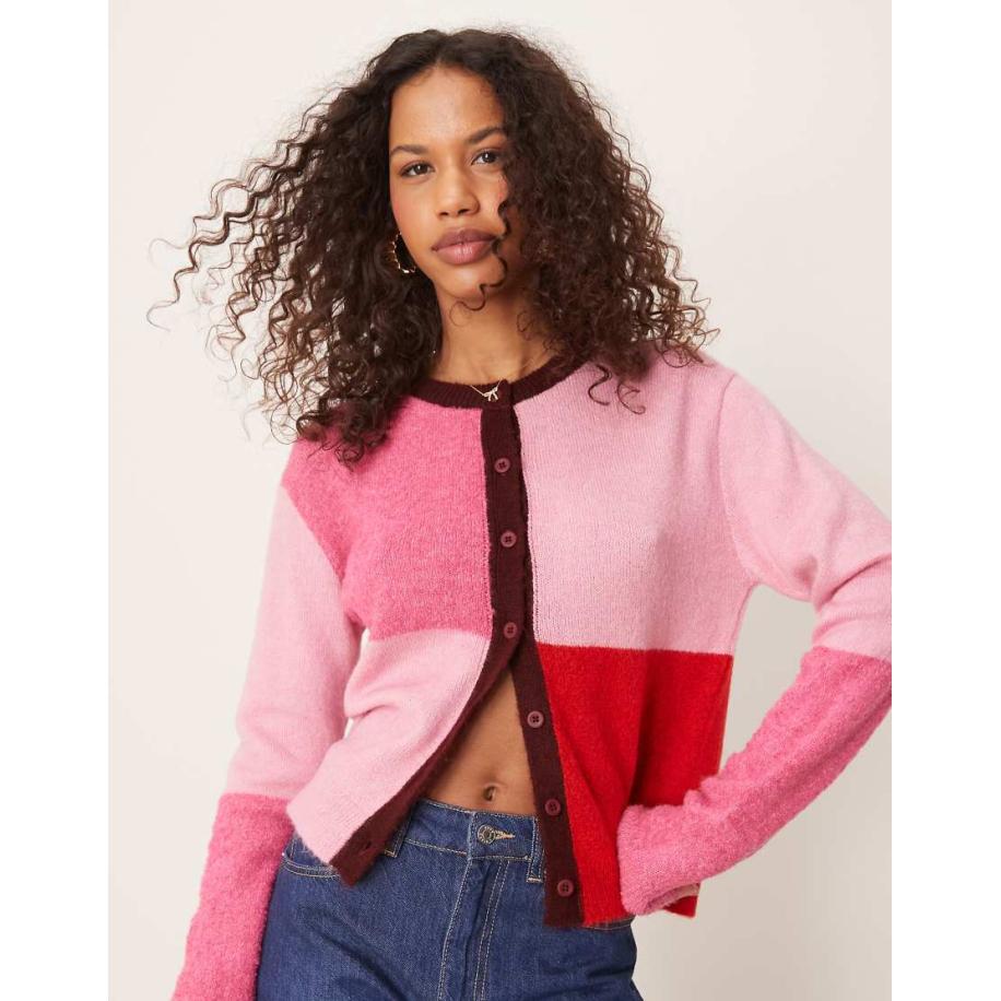 ASOS DESIGN Boxy vest met kleurvlakken-Veelkleurig Multicolor