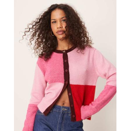 ASOS DESIGN Boxy vest met kleurvlakken-Veelkleurig