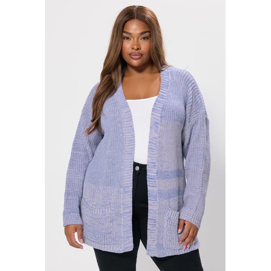 Yours Plus Size Purple Knitted Cardigan Size 58-60 Paars