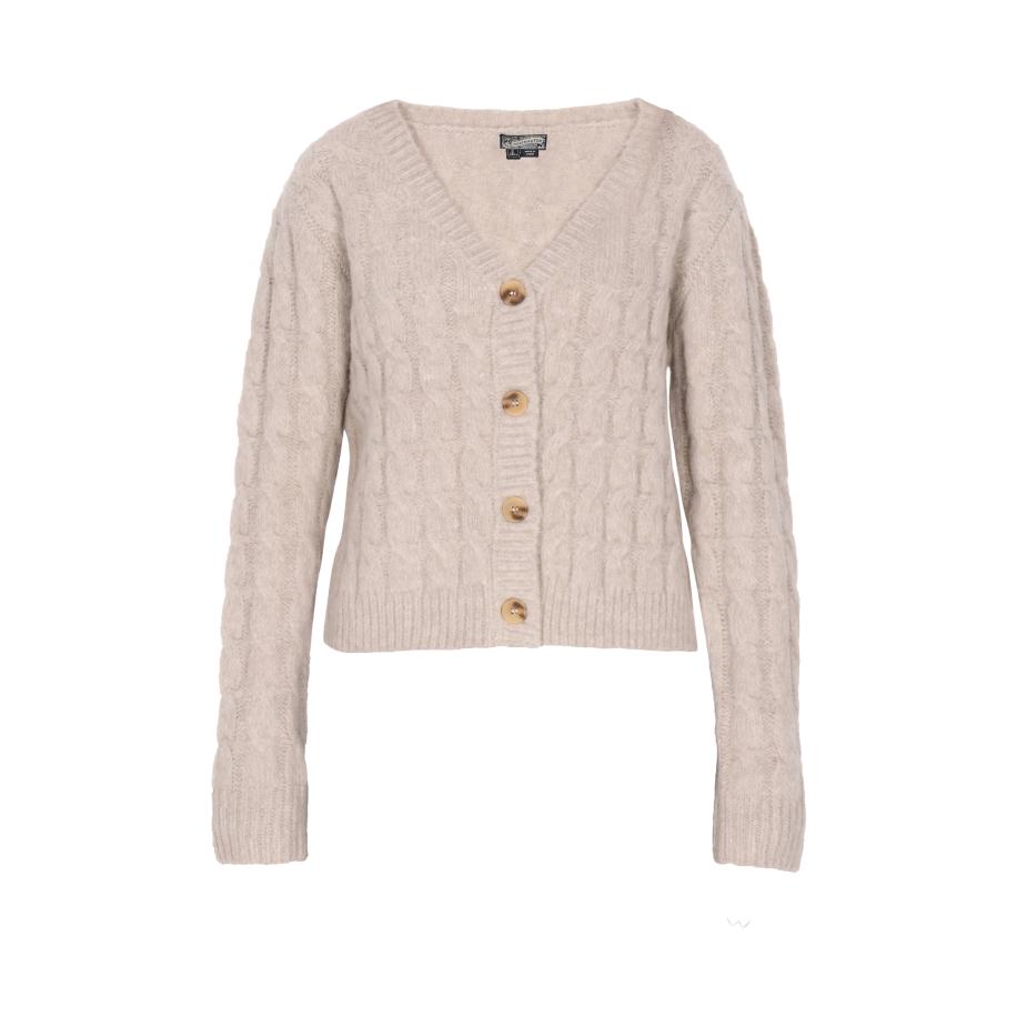 DreiMaster DreiMaster Vintage Gebreid vest lichtbruin -