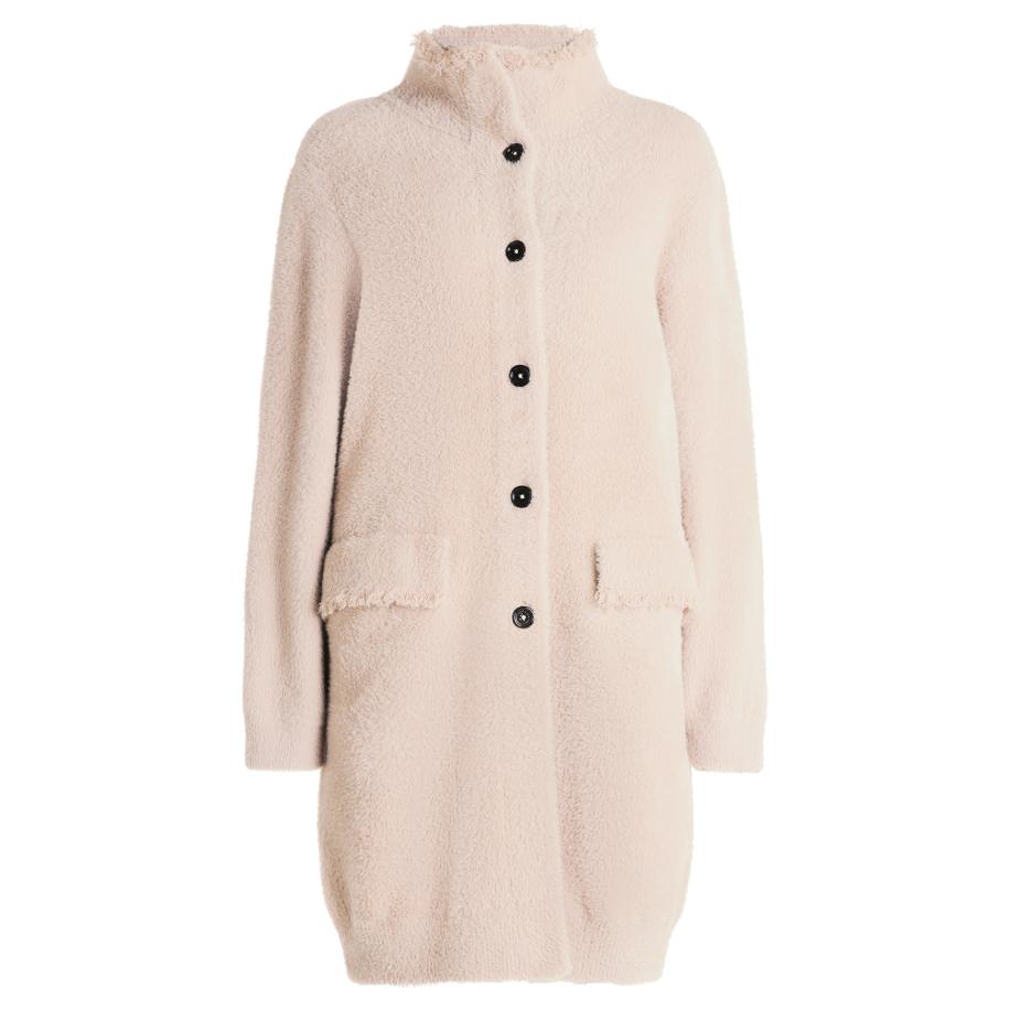 Amber & June Amber & June Gebreid vest sand -