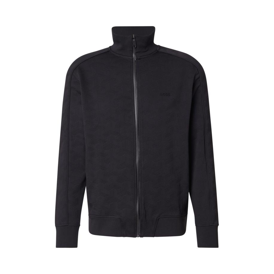 Hugo Boss BOSS Sweatvest Mirror zwart -