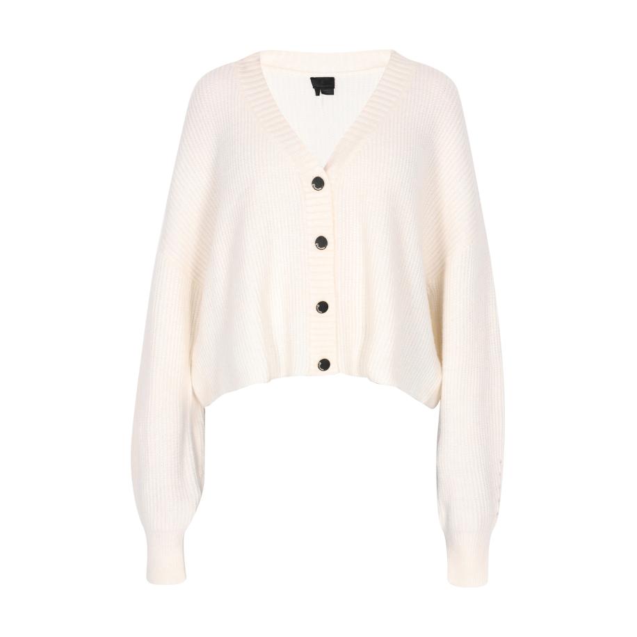 DreiMaster DreiMaster Klassik Gebreid vest wolwit -