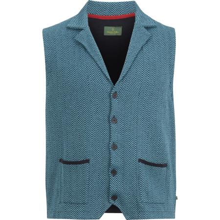 Charles Colby Gebreid vest benzine, Motief