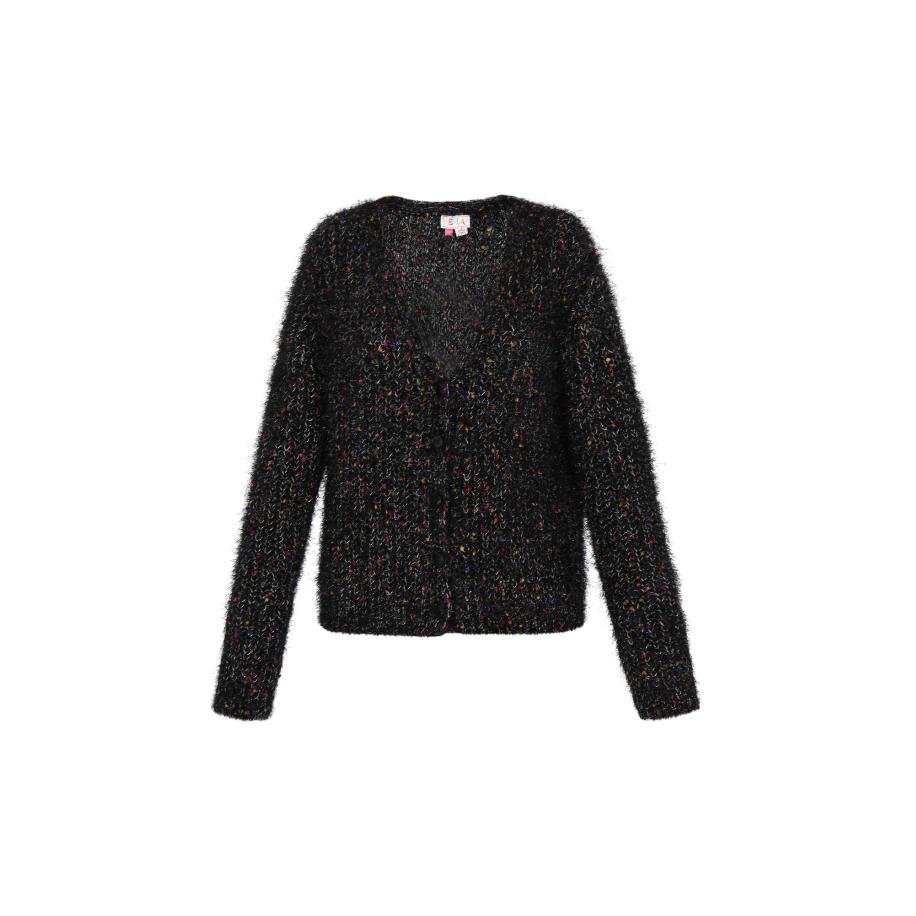 IZIA IZIA Gebreid vest zwart -