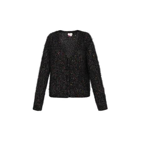 IZIA IZIA Gebreid vest zwart