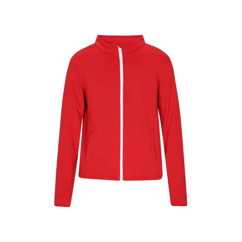 hoona hoona Sweatvest bloedrood / wit -