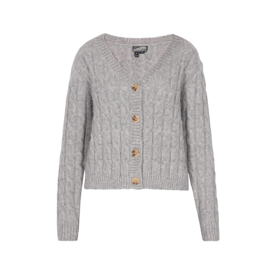 DreiMaster DreiMaster Vintage Gebreid vest grijs -