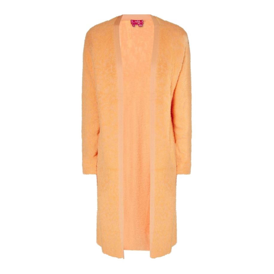 Swirly swirly Gebreid vest oranje -