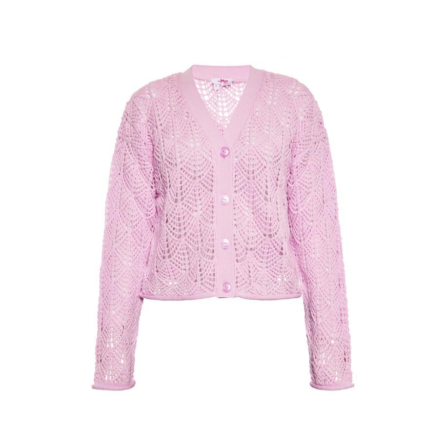 MYMO MYMO Gebreid vest rosa -