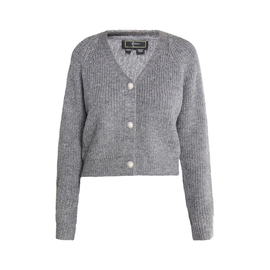 Faina faina Gebreid vest grijs -